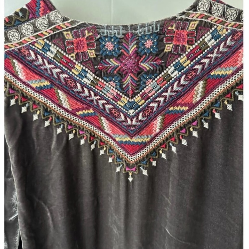 Colorful Embroidered Johnny Was Jacket - Picture 3 of 8